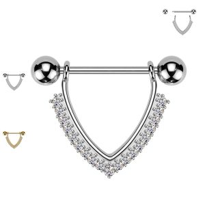 Barbell Capezzolo a Triangolo Rovesciato